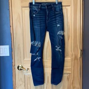 🆕 AEO Destroyed Super Stretch X Hi Rise Jegging